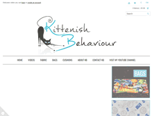 Tablet Screenshot of kittenishbehaviour.com